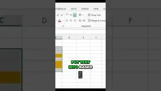Excel Tutoring : Uncover How To Fill Text By Color #shorts