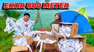 FLY THE LONGEST TAILED KITE WITH Mbak Putri!!! snaking in the sky 😱