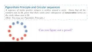 One of the Hardest Math problem I tried!! How to use Pigeonhole Principle to solve this
