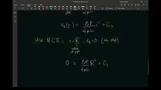 Navier Stokes for Flow in Horizontal Pipe (2/2)
