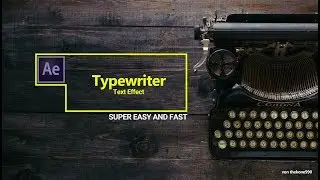 Typewriter Text Effect einfach gemacht - Tutorial Adobe After Effects
