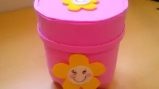 Lembrancinha feito com garrafa pet e EVA passo a passo