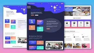 How To Make A Complete Website Using HTML And CSS | Responsive Website Tutorial