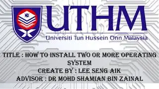 HOW TO INSTALL TWO OR MORE OPERATING SYSTEM