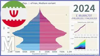 [🇮🇷Iran] Population Pyramid (1950-2100) / WPP2022 Medium