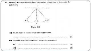 Science Paper 1 Revision on Simple pendulum