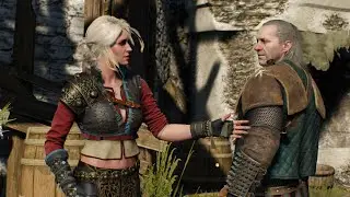 Witcher III Ciri and Vesemir vs The Wild Hunt