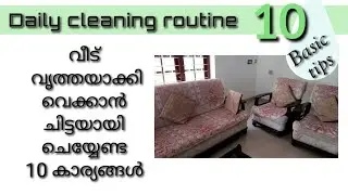 വീട് വൃത്തിയായി സൂക്ഷിക്കാൻ ചില ടിപ്സ് | വീട് ക്ലീനിങ് ടിപ്സ്|10 Cleaning Habits.
