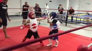 Actual full sparring!