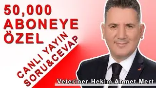 50.000 Aboneye Özel Soru Cevap Canlı Yayını Veteriner Hekim Ahmet Mert 