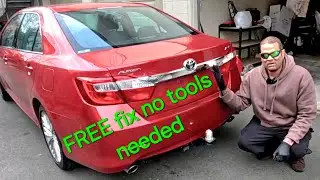 How to adjust trunk lid to sit flush for FREE - No tools needed