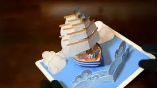 pop up card【帆船】 sailing ship