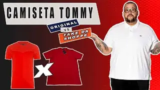 Comparando - Camiseta Tommy Hilfinger Original x Réplica Shoppe 40.1