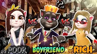 Tom Vs Poor Girlfriend Vs Rich Girlfriend | Whome To Choose 😥 | Tom Vs Angela | My Talking Tom 2