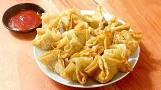 Gurih Crispy !!! Pangsit Goreng Isi Ayam