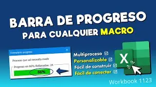 Cómo Crear una BARRA DE PROGRESO 100% REAL para Medir Cualquier Macro en Excel