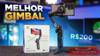 Melhor GIMBAL estabilizador BARATO para celular até R$250 - Aochuan Smart XE