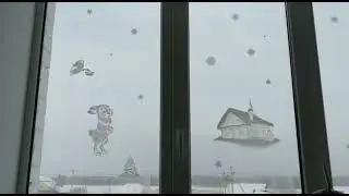 Новогоднее оформление школы