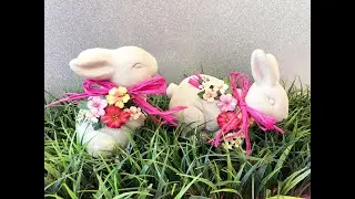 Easter Stone Bunnies DIY