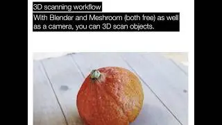 Daily Blender Tip #34 - Super Easy Free 3D Scanning Photogrammetry Workflow With Meshroom