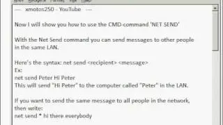 How to use the Net Send Command in CMD