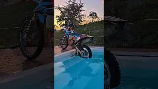 Dirtbike in the POOL 🌅 4K Enduro Edit 😍 #enduro #4stroke #ktm