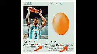Messi breaks the record of most liked post on Instagram | #new  #worldrecord #messi