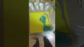 Рисование нитью.