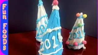 How to make New Years Party Hats | New Years Party Dessert