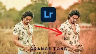 Lightroom Moody Orange color Tone photo Editing|Lightroom Mobile preset Editing|Vishu Editz