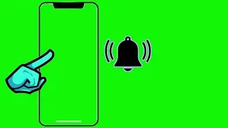 iPhone X subscribe and Bell icon press green screen || Copyright Free || NoCopyright GreenScreen