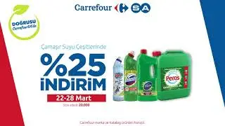 Çamaşır Suyu Çeşitlerinde %25 İndirim