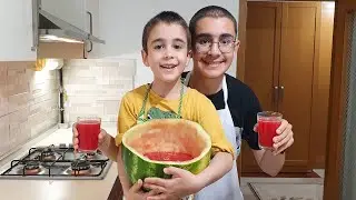 EVDE KARPUZ SUYU YAPTIK!!