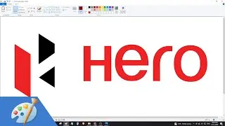 How to draw Hero MotoCorp logo using MS Paint