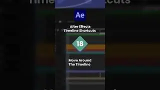 After Effects Timeline Shortcuts 18 - Move Timeline | #aftereffects #aftereffectstutorial