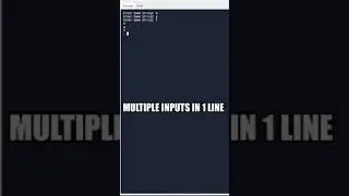Multiple Input in a Single Line in Python 