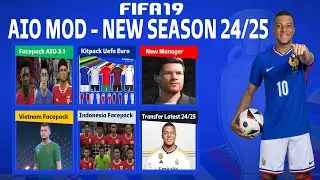 FIFA 19 AIO MOD 24/25 | FACEPACK 3.1 (+46 FACE) | LATEST SQUAD 24/25 | INDONESIA FACEPACK,...