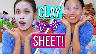 CLEAN & CLEAR NIGHT RELAXING DETOX CLAY MASK VS NIGHT RELAXING JELLY EYE SHEET MASK! | Lexy Rose