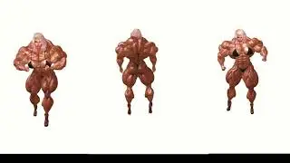 3 Times the Flexing; Jenny second Life Bodybuilding!