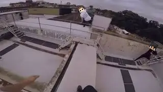 I put Dream music over guys running from security