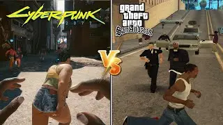 Cyberpunk 2077 Physics vs. GTA San Andreas Physics