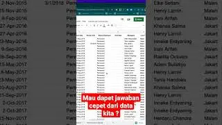 Trik buat dapet jawaban cepet dari data yang kita punya, pakai google sheet explorer #shorts