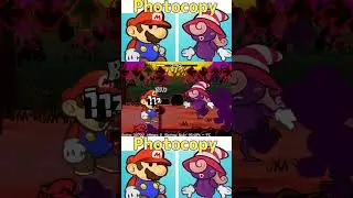 Friday Night Funkin Photocopy TTYD Sprites VS Mario #shorts