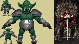 Stylized Armored Orc in ZBrush