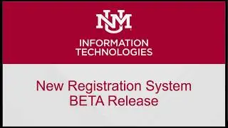 UNM Registration - Beta Release
