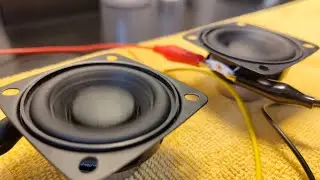 50mm 20w Full range free air bass and excursion demo