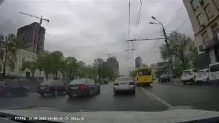 Видеорегистратор Gazer F735g: тест видео 1080p