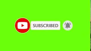 Green Screen Subscribe Button Bell icon free download ( No Copyright Claim Use It  )