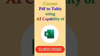 📄💻 Convert PDF to Table with Ease : Excel AI Magic! 🚀✨ 