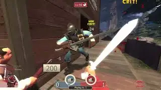 Team Fortress 2 Classic: clip dump #1 - Custom weapons will always be funny.